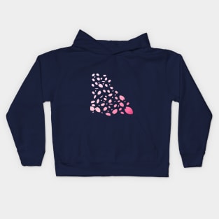 桜 | Falling Sakura Petals Kids Hoodie